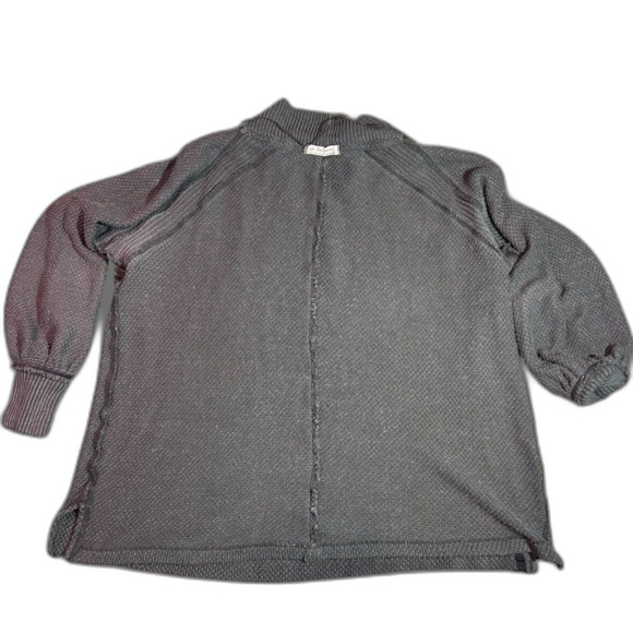 We The Free Women Small Oversized Tunic Waffle Knit Textured Minimalist SweaterC - Picture 2 of 11